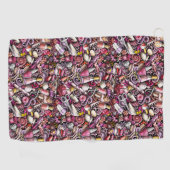 Nail Studio Pattern Golfhanddoek (Horizontaal)