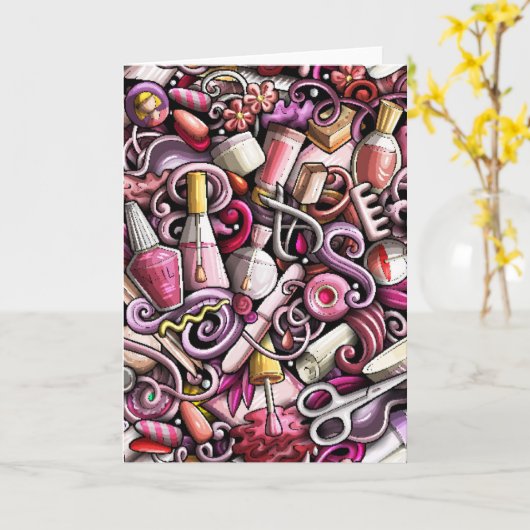 Nail Studio Pattern Kaart (Gele Bloem)