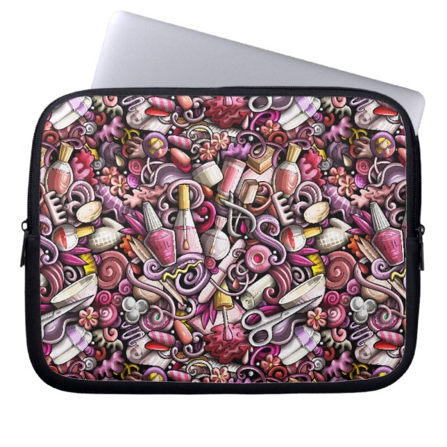 Nail Studio Pattern Laptop Sleeve (Voorkant)