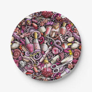Nail Studio Pattern Papieren Bordje