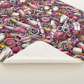Nail Studio Pattern Sherpa Deken (3/4)