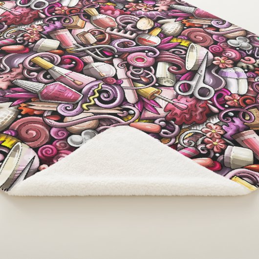 Nail Studio Pattern Sherpa Deken (3/4)
