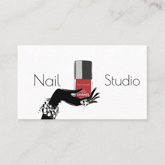 Nail Studio Visitekaartje (Voorkant)