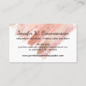 Nail Stylist Manicure Poolse logo Makeup Powder Visitekaartje (Achterkant)