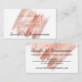 Nail Stylist Manicure Poolse logo Makeup Powder Visitekaartje (Voorkant / Achterkant)