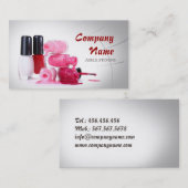 Nail Stylist/Mestspecialiste Poolse handen Visitekaartje (Voorkant / Achterkant)