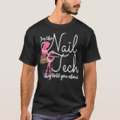 Nail Tech Artist Nail-technicus T-shirt (Voorkant)