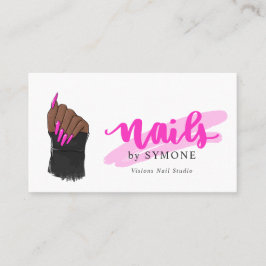 Nail Tech Artist | Nails Designer  Salon Bus Visitekaartje