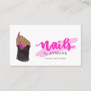 Nail Tech Artist Nails Designer Salon Bus Visitekaartje