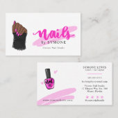 Nail Tech Artist | Nails Designer  Salon Visitekaartje (Voorkant / Achterkant)