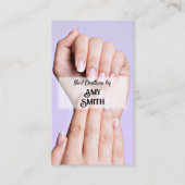 Nail Tech Custom QR Visitekaartje (Voorkant)