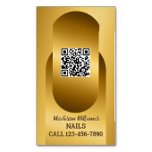 Nail Tech Custom QR Visitekaartje Magnetisch Visitekaartje (Voorkant Verticaal)