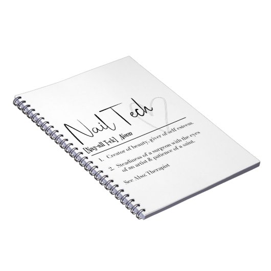 Nail Tech Definition Notitieboek (Rechterzijde)