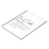 Nail Tech Definition Notitieboek (Linkerzijde)