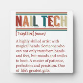 Nail Tech Definition Retro Nail Tech Fotoplaat (Voorkant)