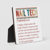 Nail Tech Definition Retro Nail Tech Fotoplaat (Voorkant)