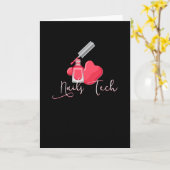 Nail Tech Fingernagelmest Kaart (Gele Bloem)