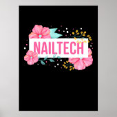 Nail Tech Flower Poster (Voorkant)