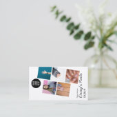 Nail Tech Foto Portfolio manicure kunst Design Visitekaartje (Staand voorkant)
