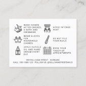 Nail Tech Gel Poolse Aftercare Card Visitekaartje (Achterkant)