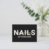 Nail Tech Gel Poolse Aftercare Card Visitekaartje (Staand voorkant)