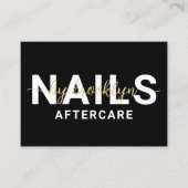 Nail Tech Gel Poolse Aftercare Card Visitekaartje (Voorkant)