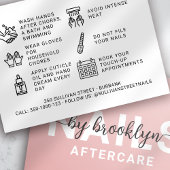 Nail Tech Gel Poolse Aftercare Card Visitekaartje