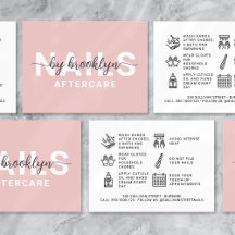 Nail Tech Gel Poolse Aftercare Card