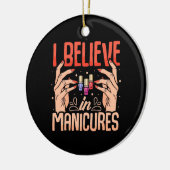 Nail Tech gelooft in manicure Keramisch Ornament (Links)