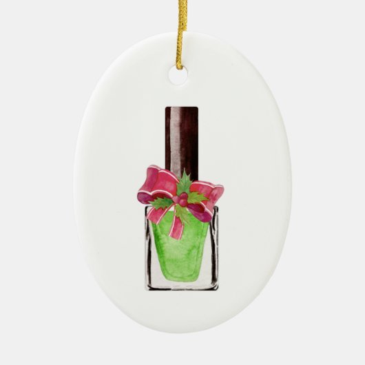 Nail tech gift - Nail poolse schilderij Keramisch Ornament (Voorkant)
