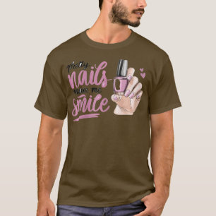 Nail Tech I Love Cute Nail Studio-technicus T-shirt