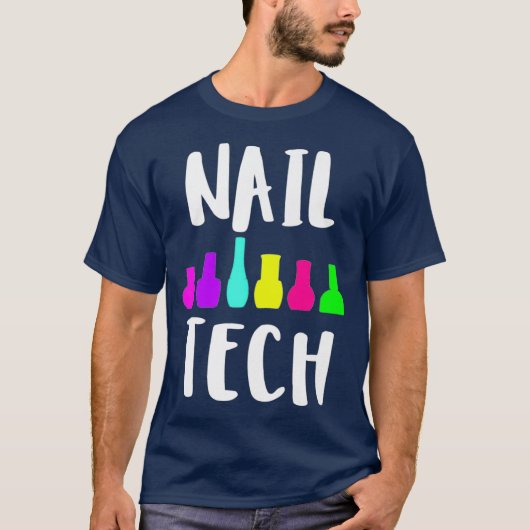 Nail-tech leuke nagellak-technicus, geschenk t-shirt (Voorkant)
