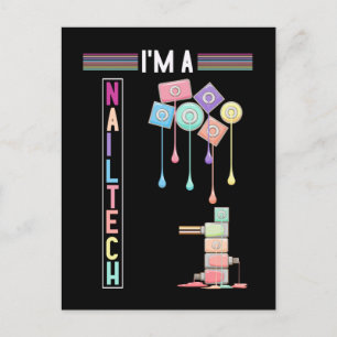 Nail Tech make up Nail Technicia Cosmetics Briefkaart