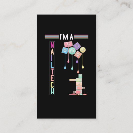 Nail Tech make up Nail Technicia Cosmetics Visitekaartje (Voorkant)