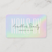 Nail Tech Manicurist Kunstenaar Holografisch Moder Visitekaartje (Voorkant)