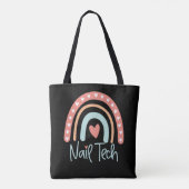 Nail Tech Manicurist-technicus Gift Tote Bag (Achterkant)
