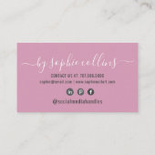 Nail Tech Nail Art Pink Visitekaartje (Achterkant)