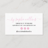 Nail Tech Nail Art Visitekaartje (Achterkant)