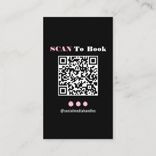 Nail Tech Nail Art Visitekaartje (Achterkant)