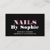 Nail Tech Nail Art Visitekaartje (Voorkant)