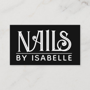 Nail Tech Nail Artist Goud Zwart Visitekaartje