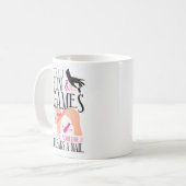 Nail Tech Nail Artist Het is allemaal leuk en game Koffiemok (Voorkant links)