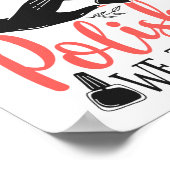 Nail Tech Nail Artist in Nail Pools vertrouwen we Poster (Hoek)