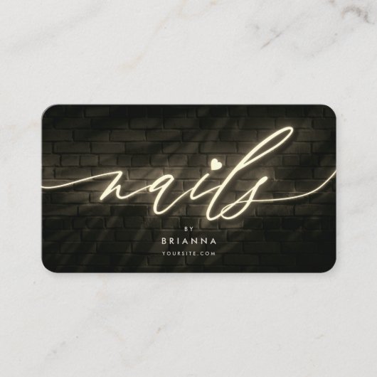 Nail Tech Nail Artist Manicure Specialist Sand Visitekaartje (Voorkant)