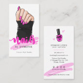 Nail Tech Nail Artist Nail Designer Nail Salon Bu Visitekaartje (Voorkant / Achterkant)