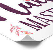 Nail Tech Nail Artist Nail Master Quote-werk Poster (Hoek)