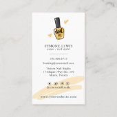 Nail Tech Nail Artist Nail Salon Trendy Stylist  Visitekaartje (Achterkant)
