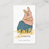 Nail Tech Nail Artist Nail Salon Trendy Stylist  Visitekaartje (Voorkant)