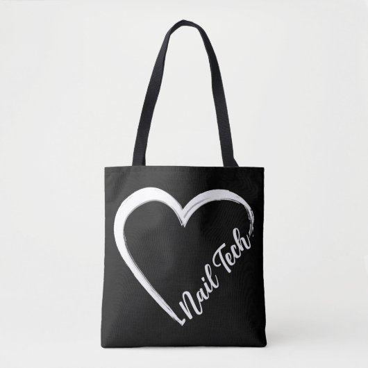Nail Tech Nail Artist Nail Tech Quote Werk Uniform Tote Bag (Voorkant)