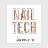 Nail Tech Nail-technicus, Manicurist Sticker (Vel)